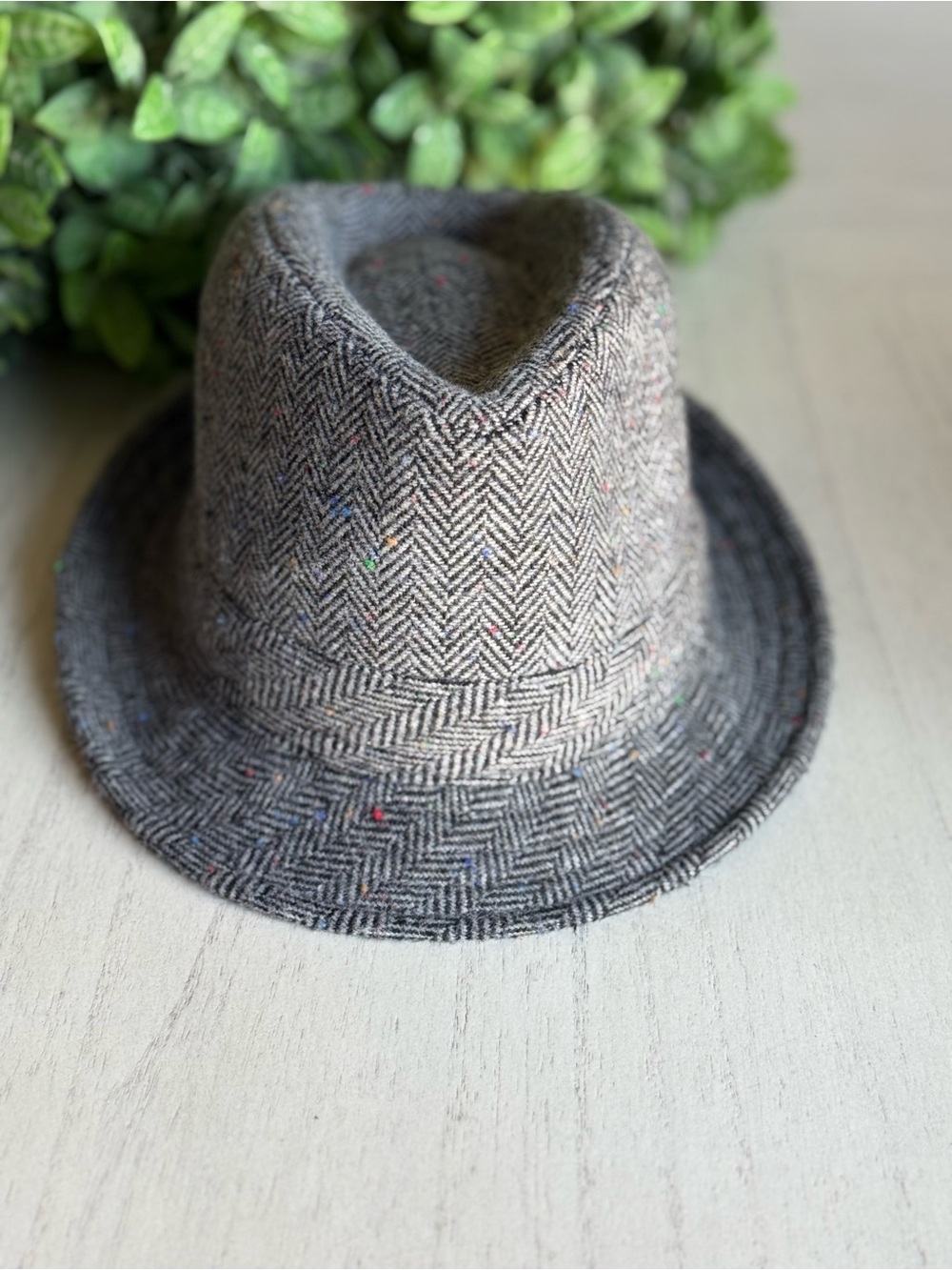 Baby/ Toddler Kids Hat in Gray with Multicolor Flecks